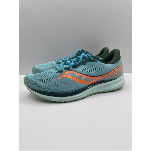 Size 11 - Saucony Ride 14 Future Spring Blue Running Cycling Shoe S20650-26 - Picture 4 of 8